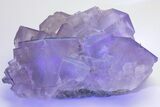 Purple Cubic Fluorite With Fluorescent Phantoms - Cave-In-Rock #208762-3